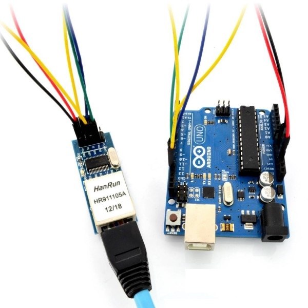 enc28j60 ethernet lan modülü arduino uno bağlantısı